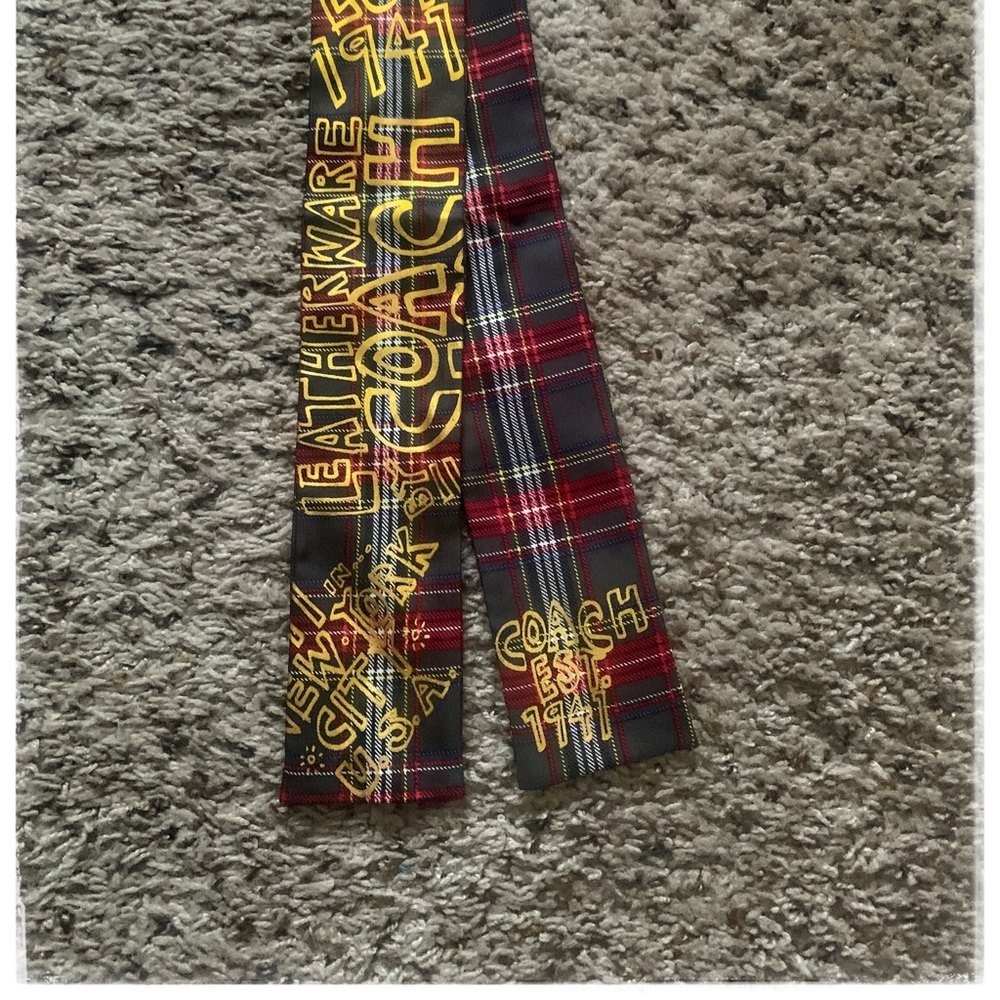 Coach plaid medium scarf